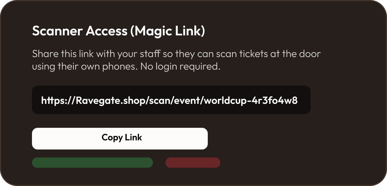 Scanner Access Magic Link